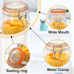 Encheng top view wide mouth opening for easy filling and scooping benefit