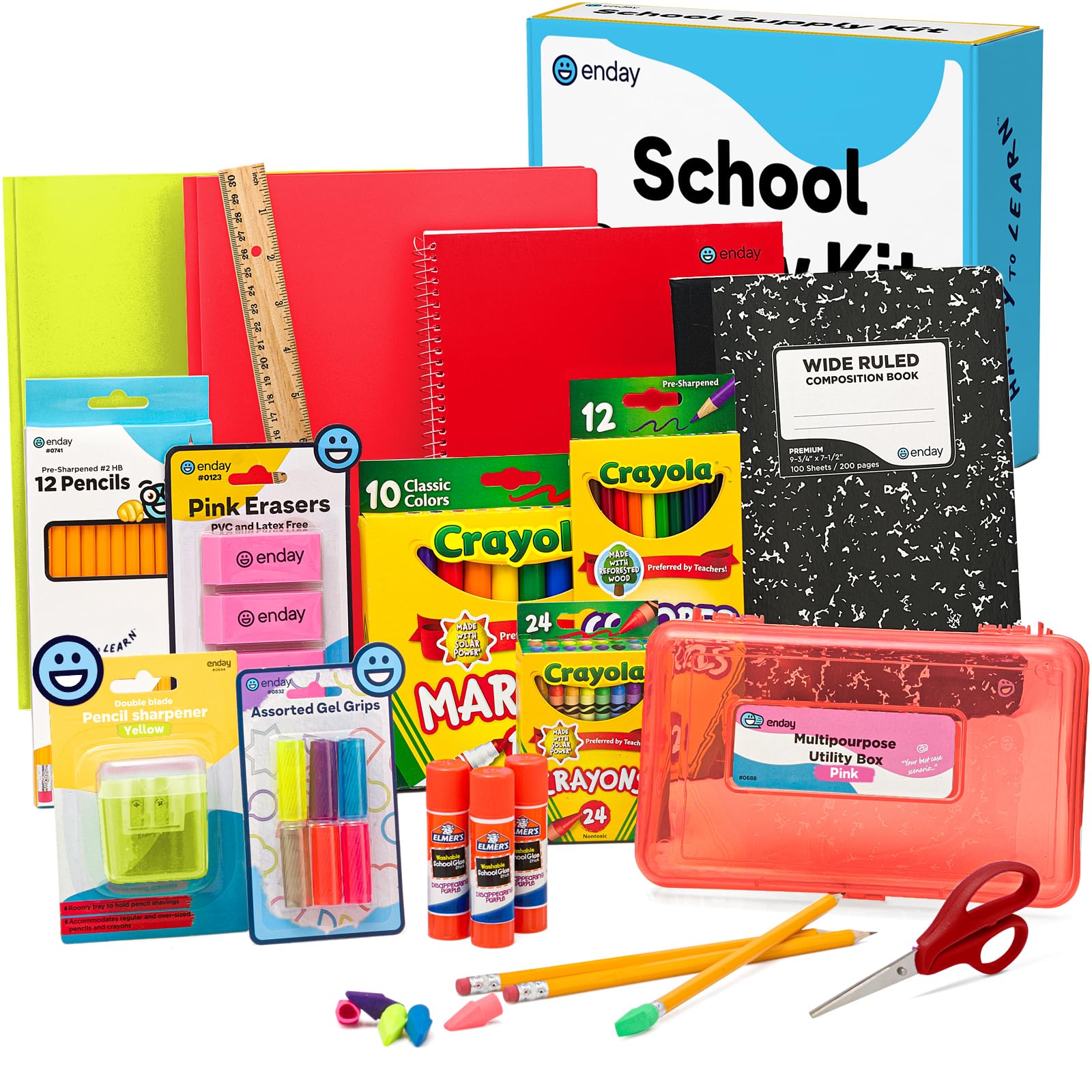 Enday front packaging showing full 83-piece kit and clear benefits