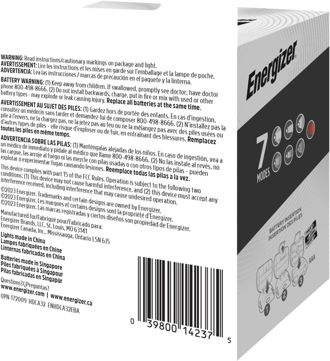Energizer headlamp PRO held in hand to show compact size and lightweight portability