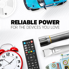 Energizer MAX AAA cells spread on table for easy grab-and-use