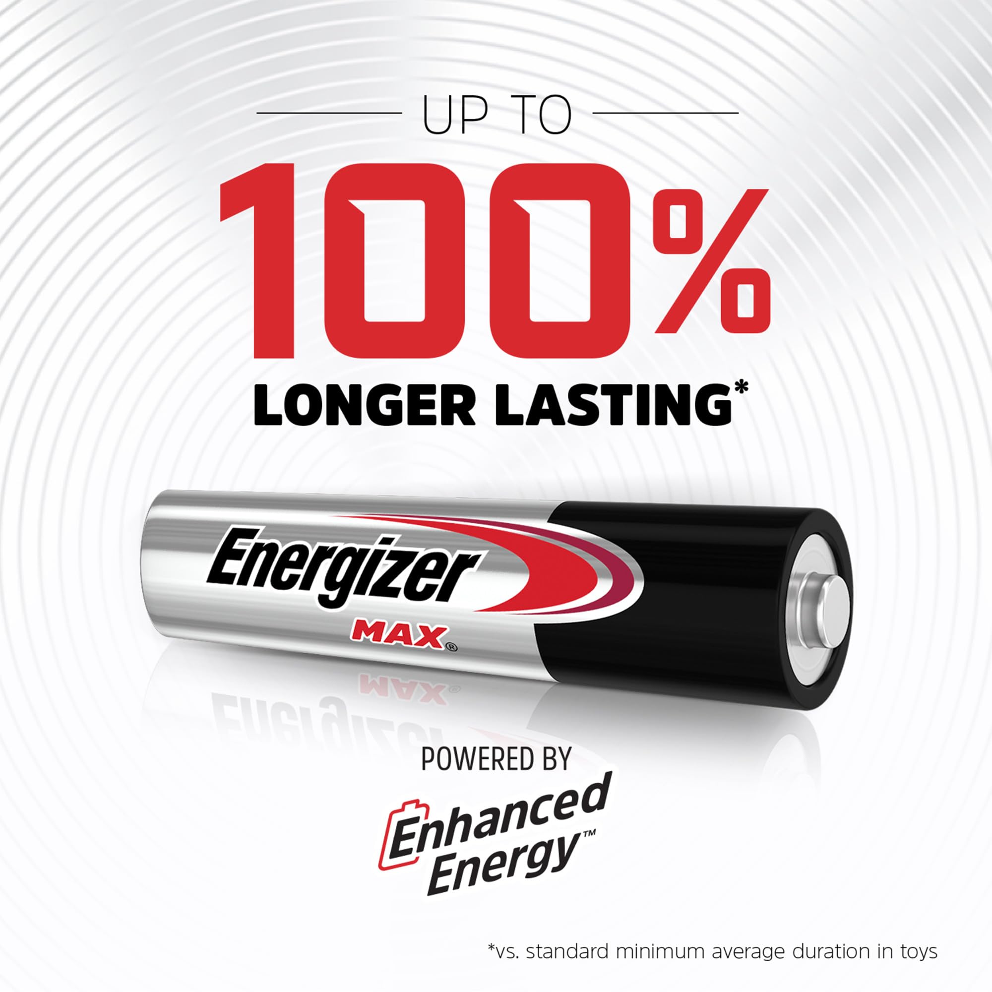 Energizer MAX AAA single cell close-up showing durable finish