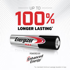 Energizer MAX AAA single cell close-up showing durable finish