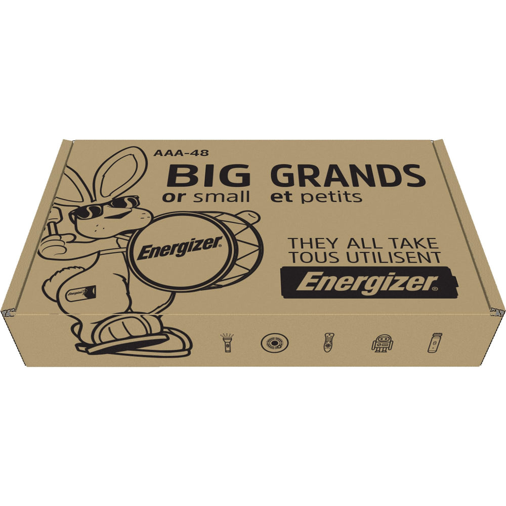 Energizer MAX AAA organized in storage box for long-term readiness