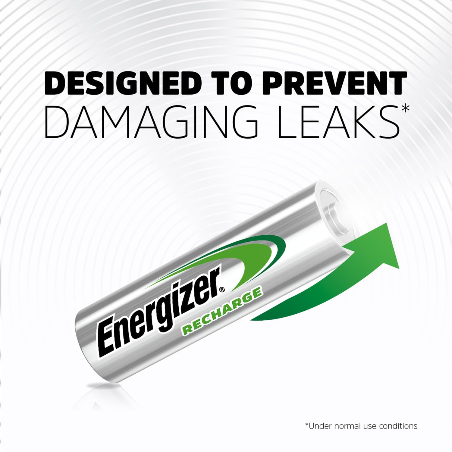 Energizer recycled materials graphic highlighting reduced environmental impact