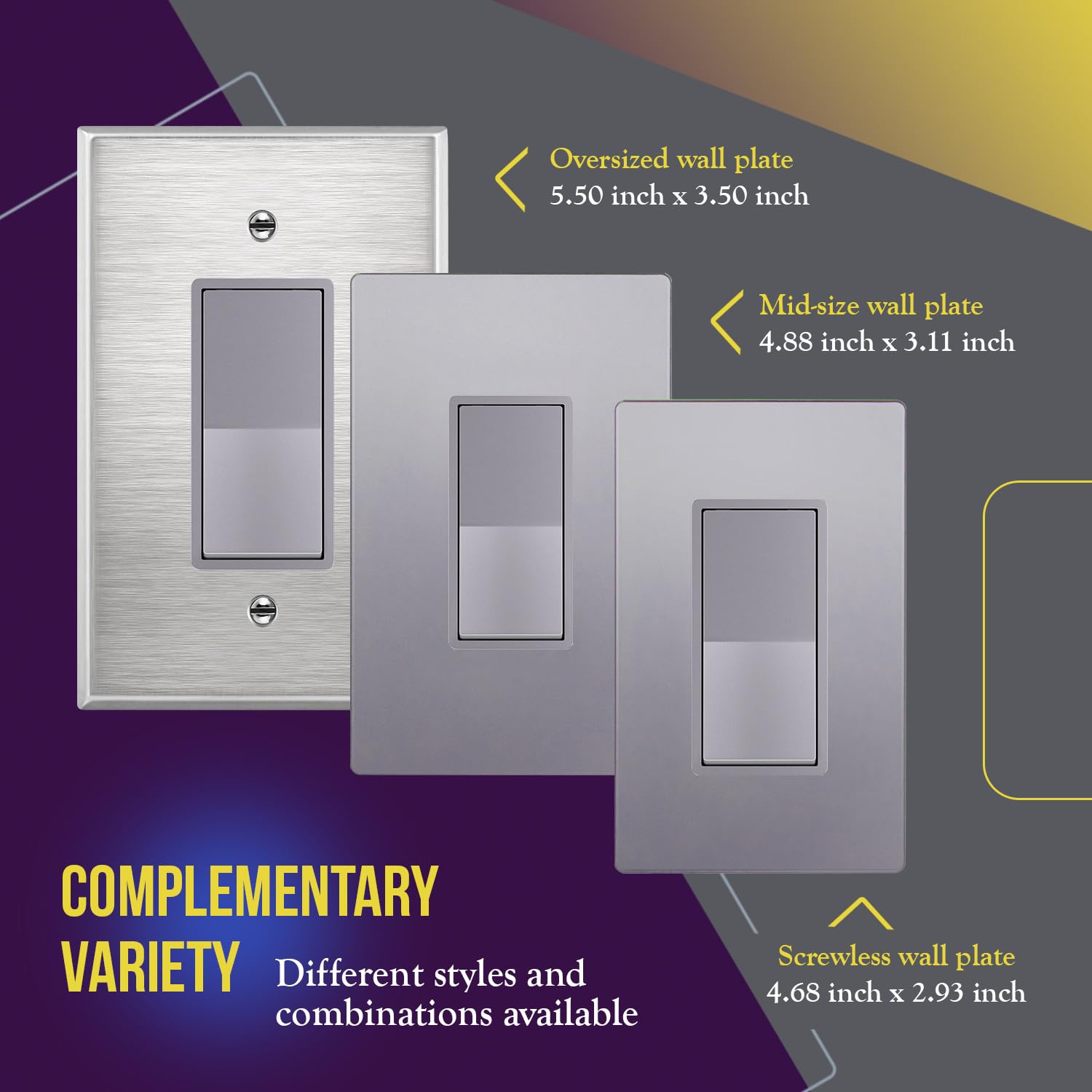 ENERLITES switch in hand showing device size and easy installation benefit