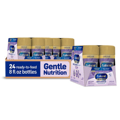 Enfamil bottle front packaging showing product and convenience