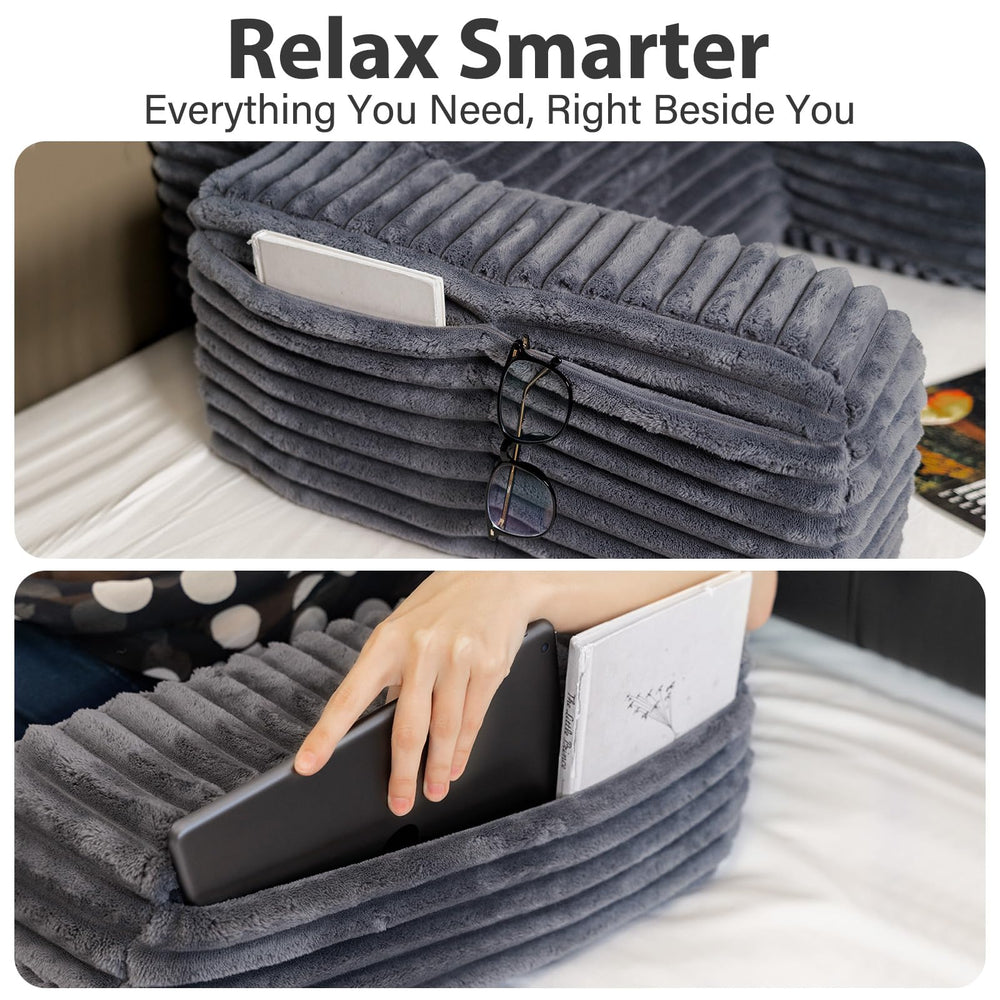 ENITYA removable cover unzipped ready for machine washing and easy care