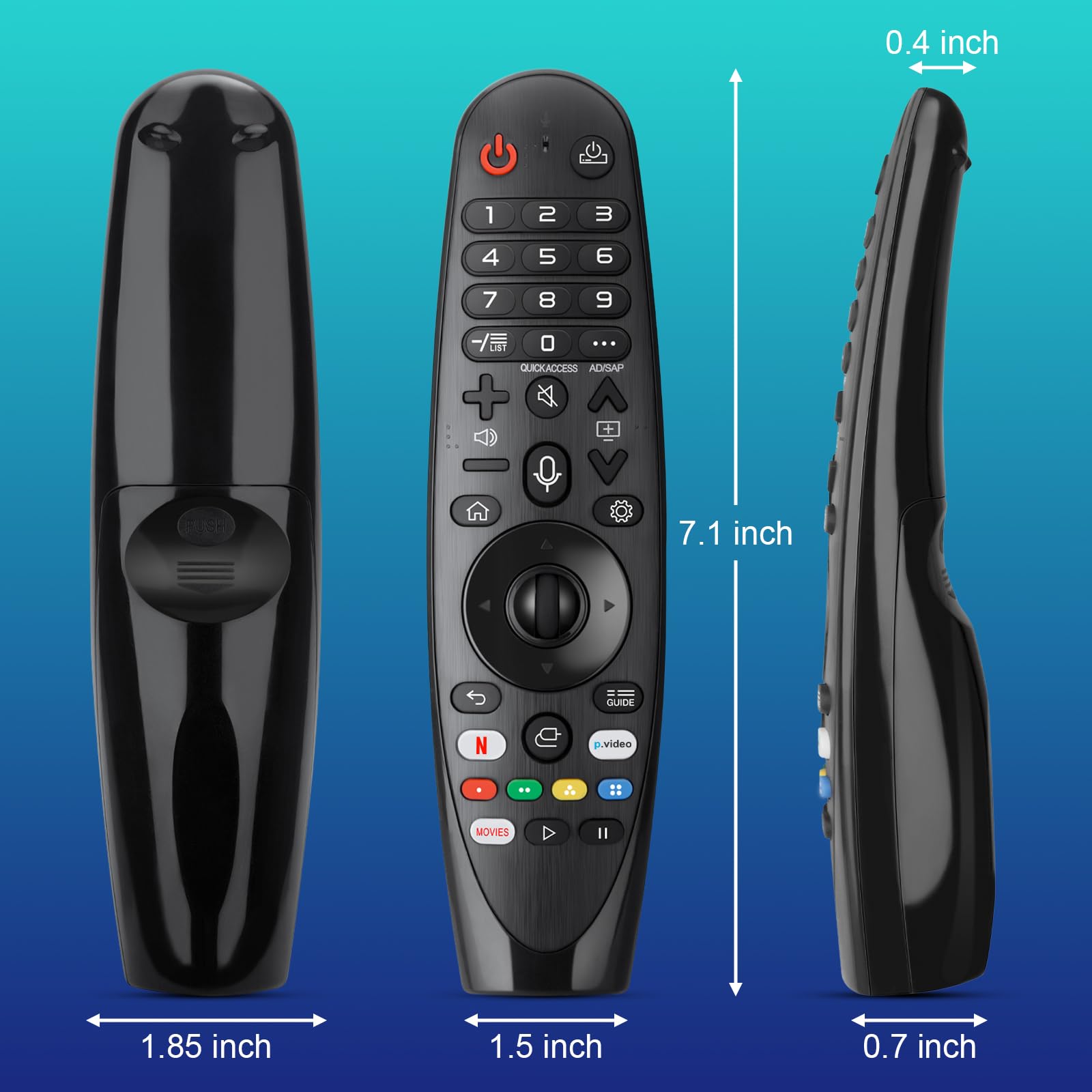 ENJOYLink close detail of microphone button showing voice activation for fast commands
