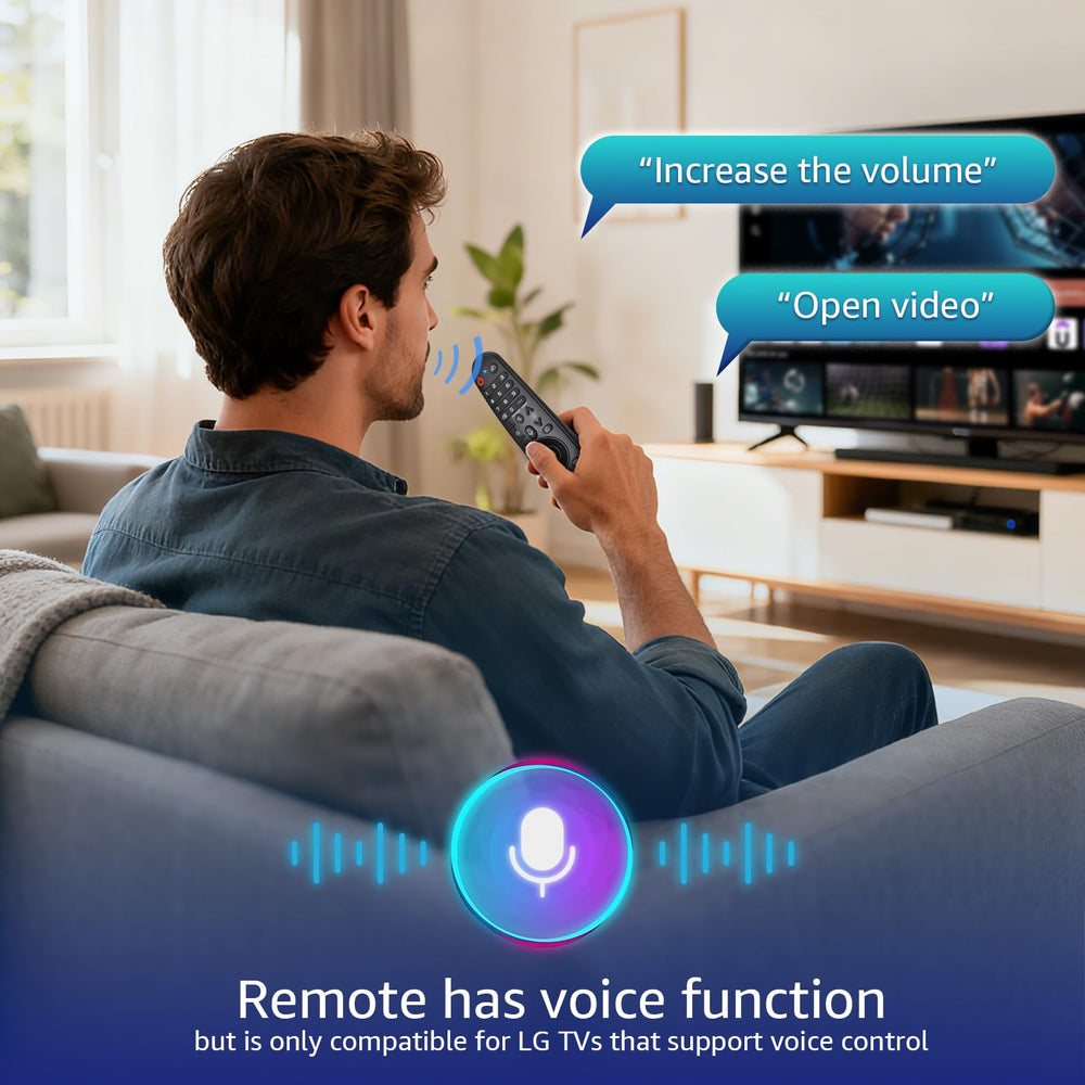 ENJOYLink remote pointer on TV screen demonstrating accurate on-screen pointing for easier selection