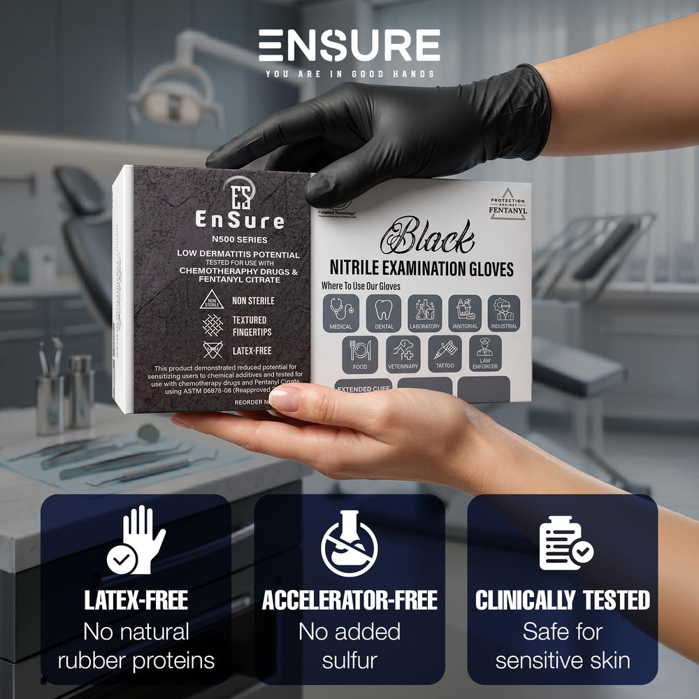 Ensure glove being stretched to show flexibility and puncture resistance