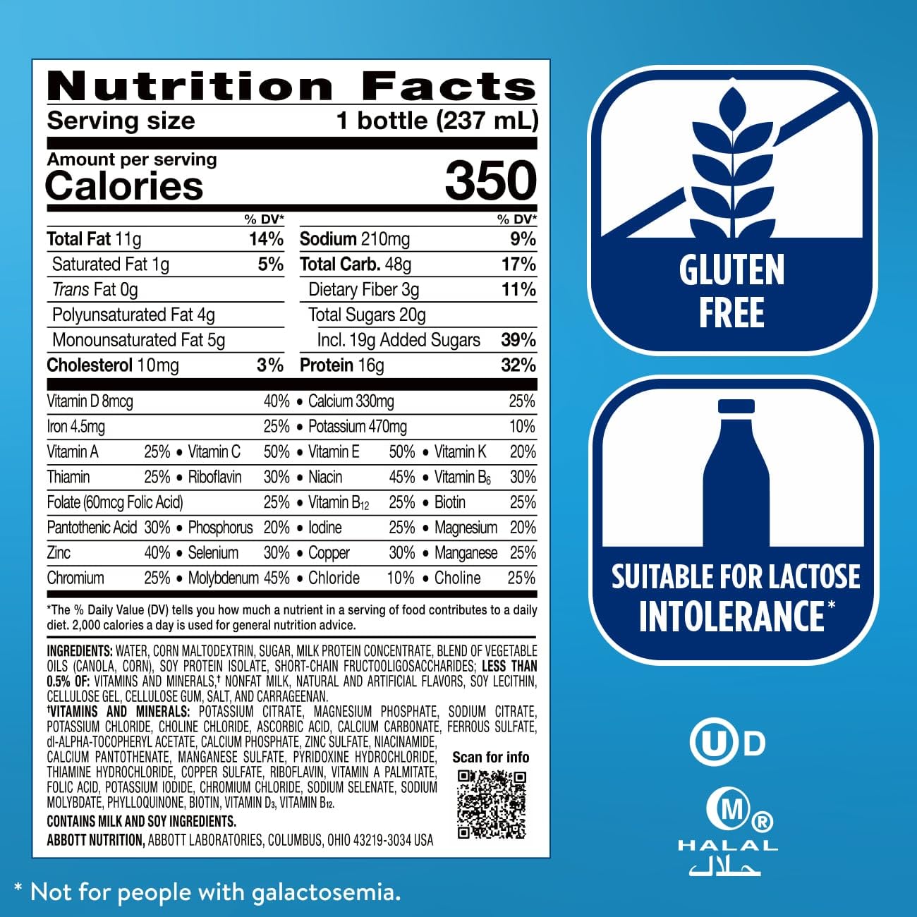 Cardboard 24-pack box of Ensure Plus Vanilla ready for storage