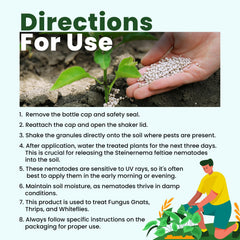 The Environmental Factor NemaKnights being shaken onto potting soil for easy application benefit