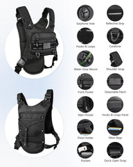 Envyvip vest back pocket with 2L bladder installed for balanced carry
