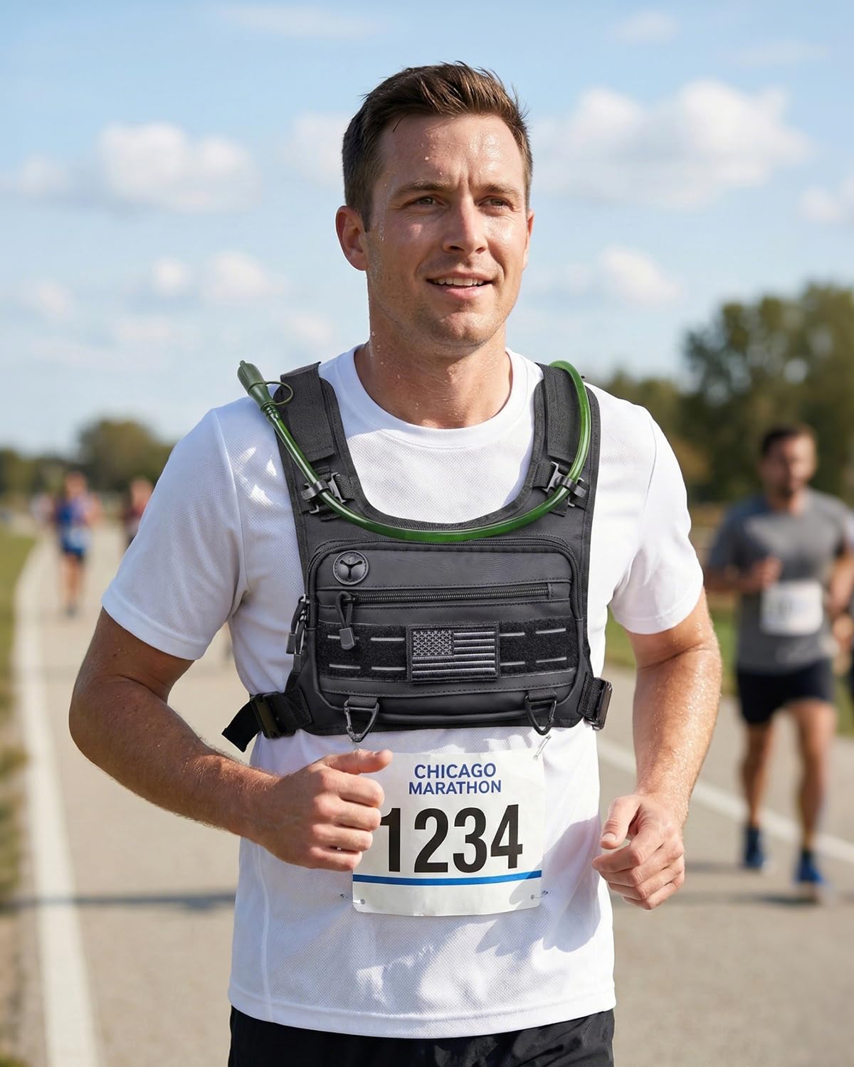 Envyvip worn by trail runner demonstrating mobility and lightweight benefit