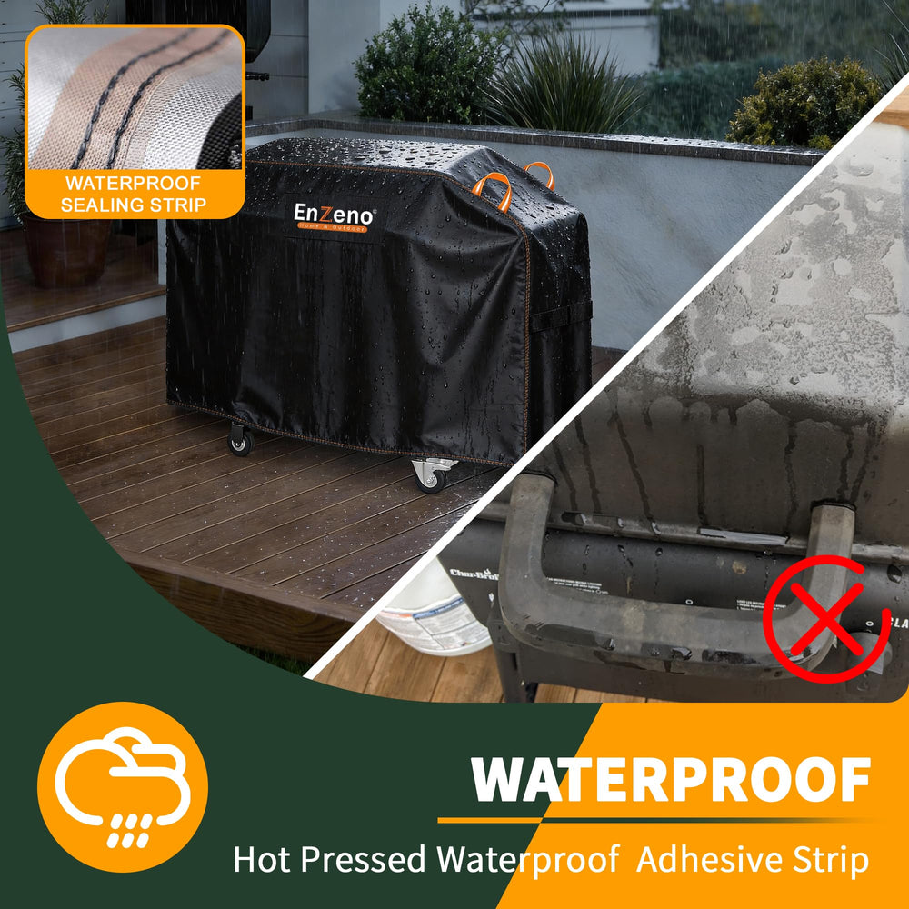 Enzeno close-up of 420D Oxford fabric highlighting waterproof protection