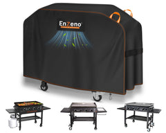 Enzeno front view of cover on 36" grill showing full protection benefit