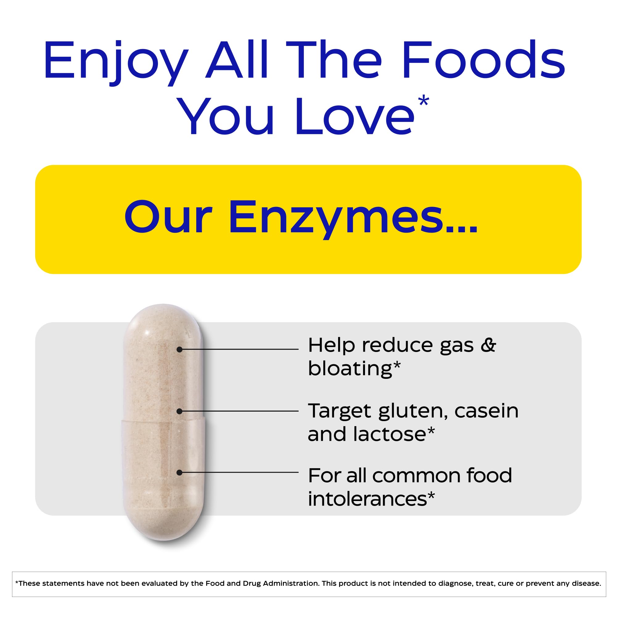 Enzymedica Digest Spectrum vegetarian capsules close-up highlighting easy swallowing and convenience