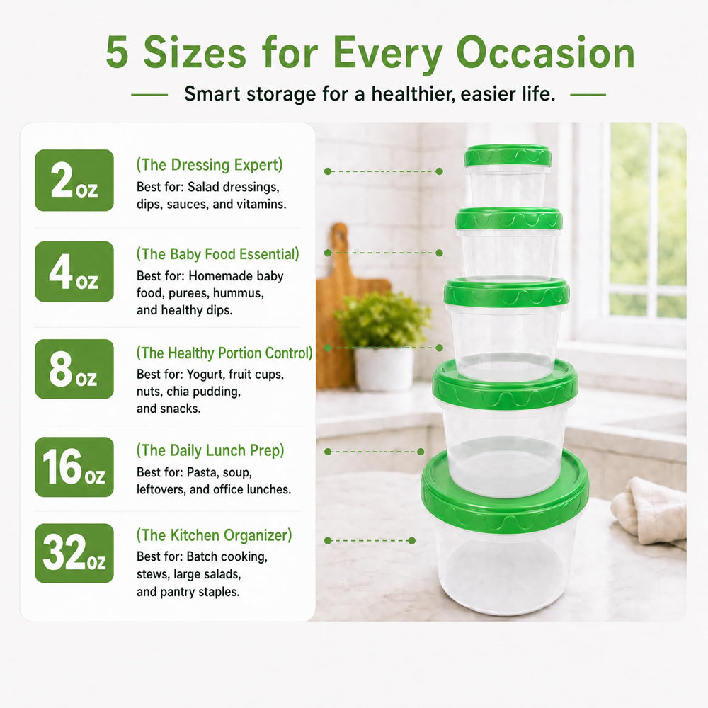 EONJOE stacked containers inside fridge maximising space and visibility