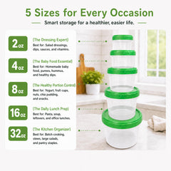 EONJOE stacked containers inside fridge maximising space and visibility