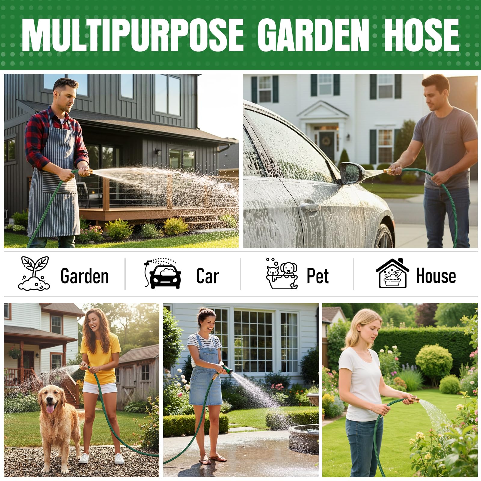 EOOIO lifestyle backyard watering scene showing convenient everyday use
