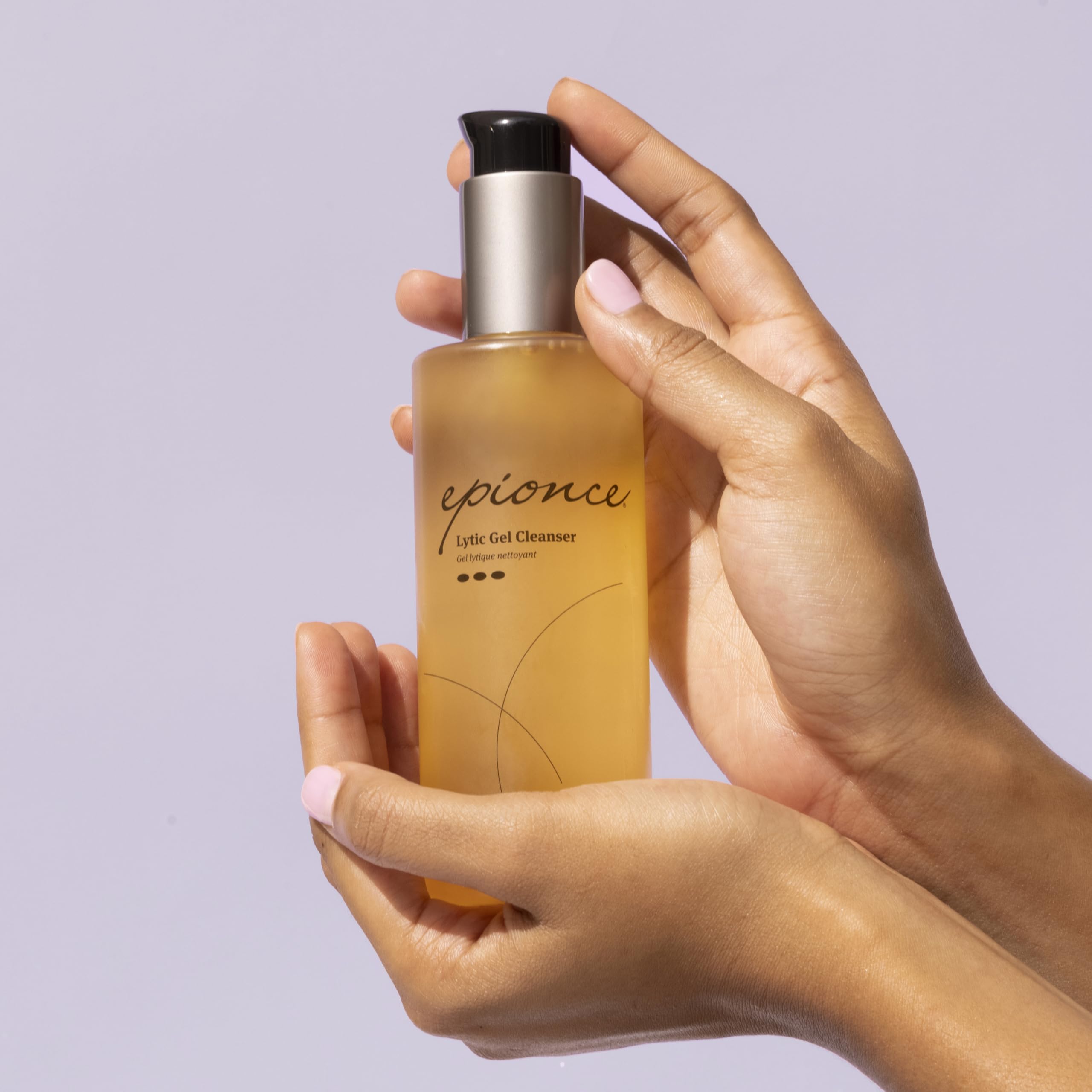 Epionce cleanser pictured with toner to show complementary pairing