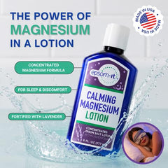 EPSOM-IT close-up lotion texture demonstrating fast absorption benefit