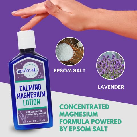 EPSOM-IT held in hand showing 6 fl oz bottle for size clarity