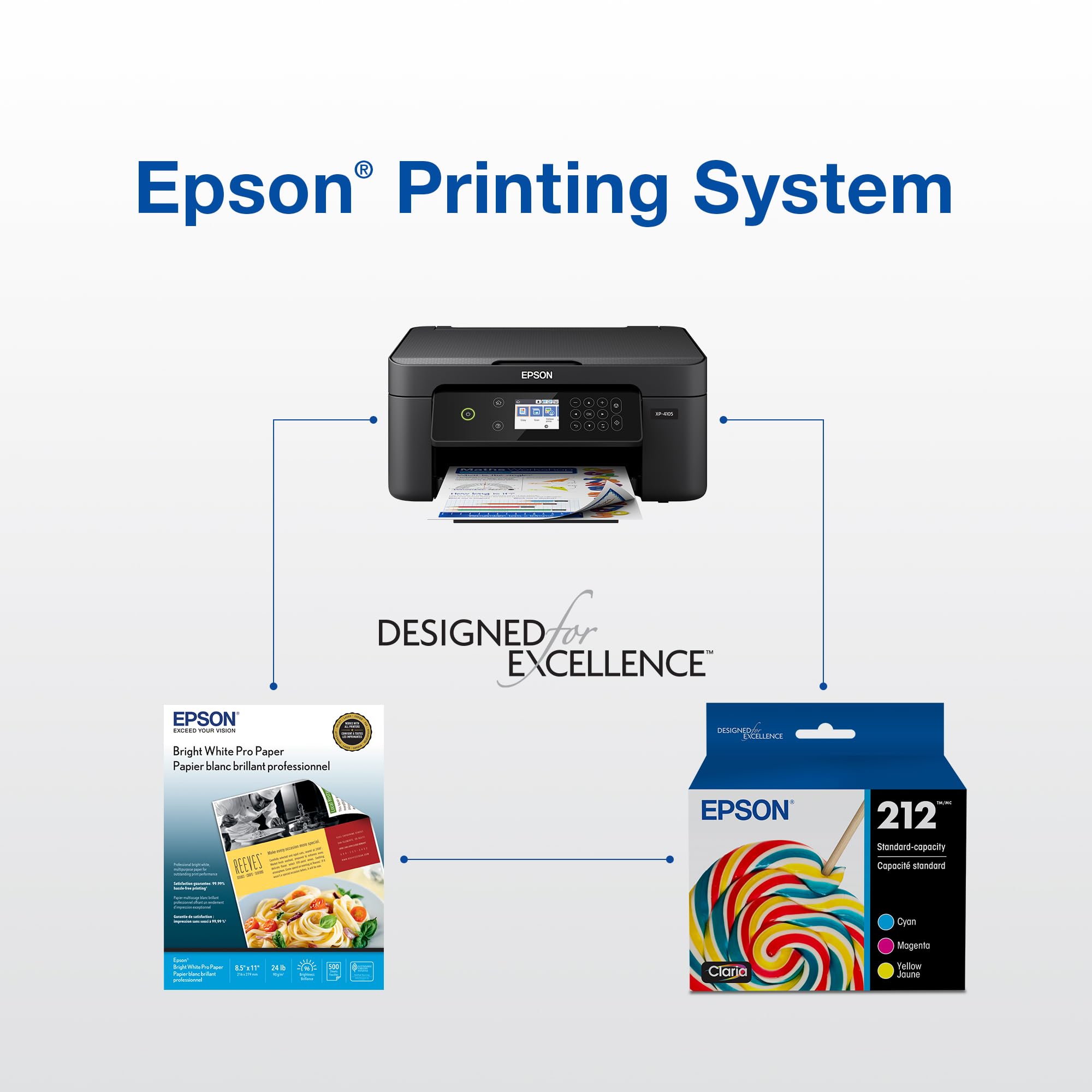 Epson cartridge in office setting printing documents for professional results