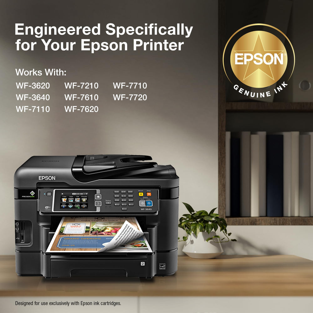 Epson 252XL installed in printer ensuring quick replacement benefit