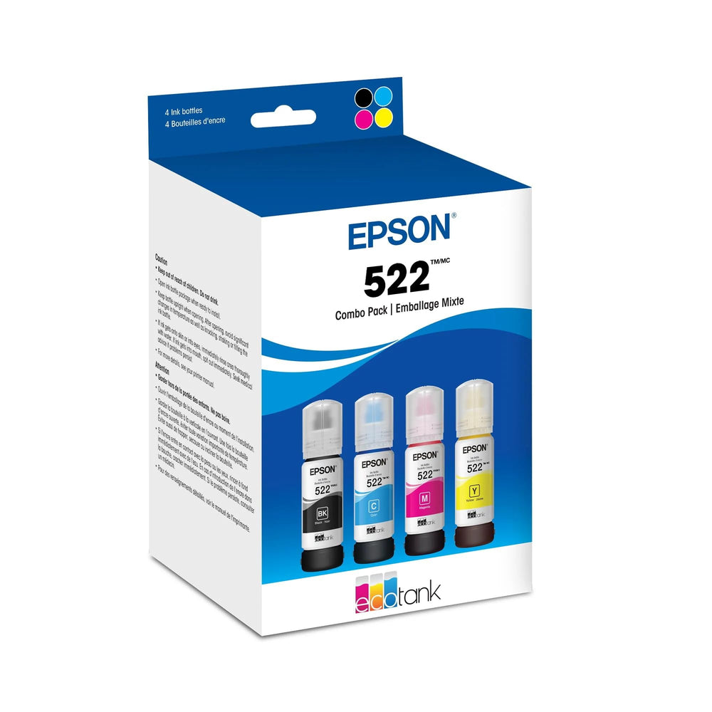 Epson front packaging showing benefits and combo contents for easy identification