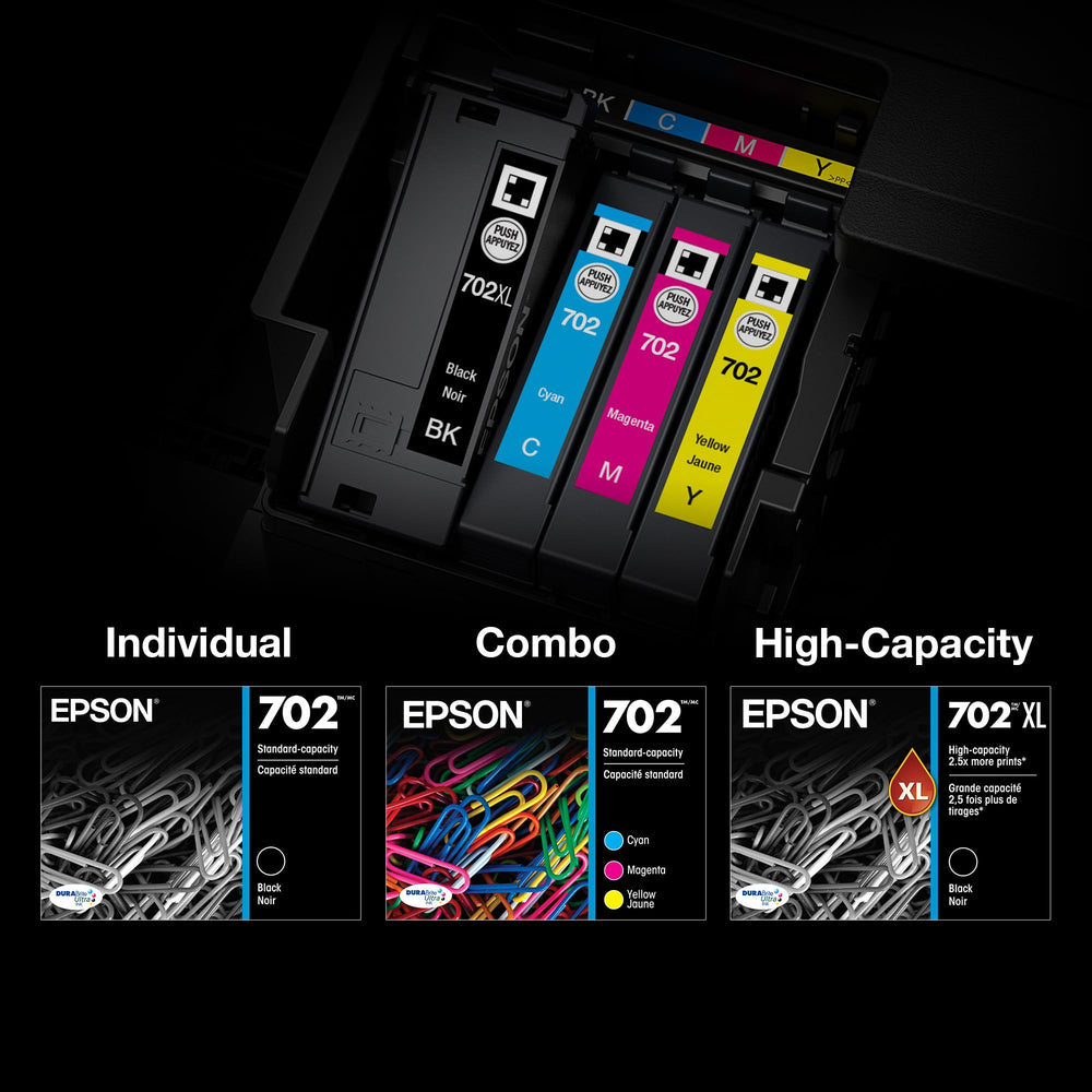 Epson 702 printed sample with sharp text and vibrant colors benefit