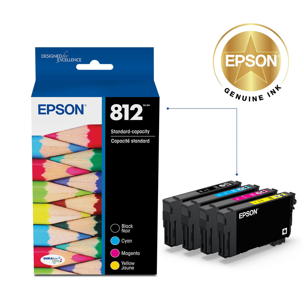 Epson black cartridge close-up highlighting durable print quality