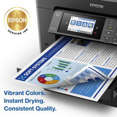 Epson cartridges installed in printer demonstrating easy replacement
