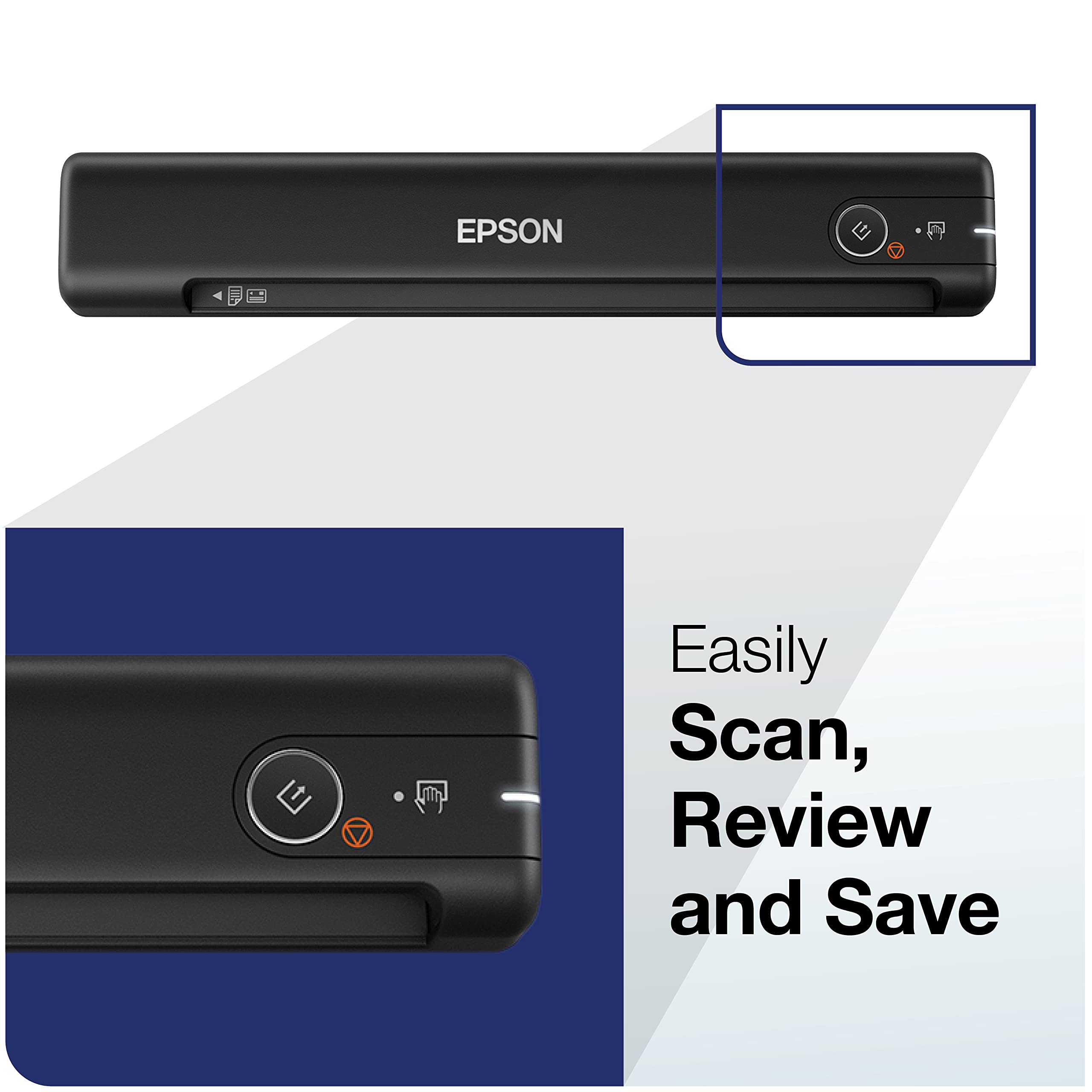 Epson ES-50 software preview in Epson ScanSmart for simple file management