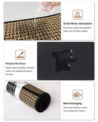 eqivei mat placed under sink demonstrating protection against spills and stains