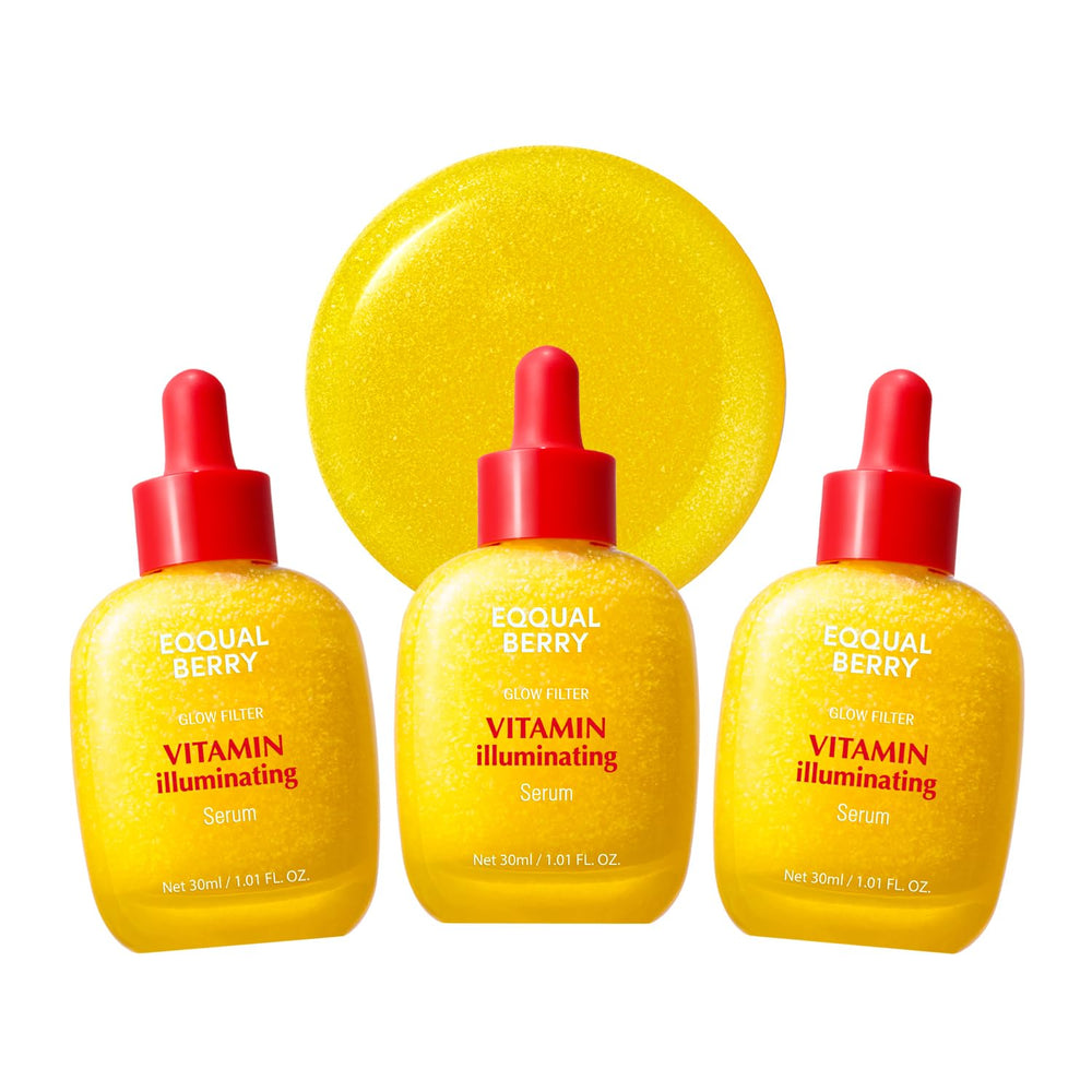 EQQUALBERRY front packaging trio showing three bottles and brand clarity and convenience