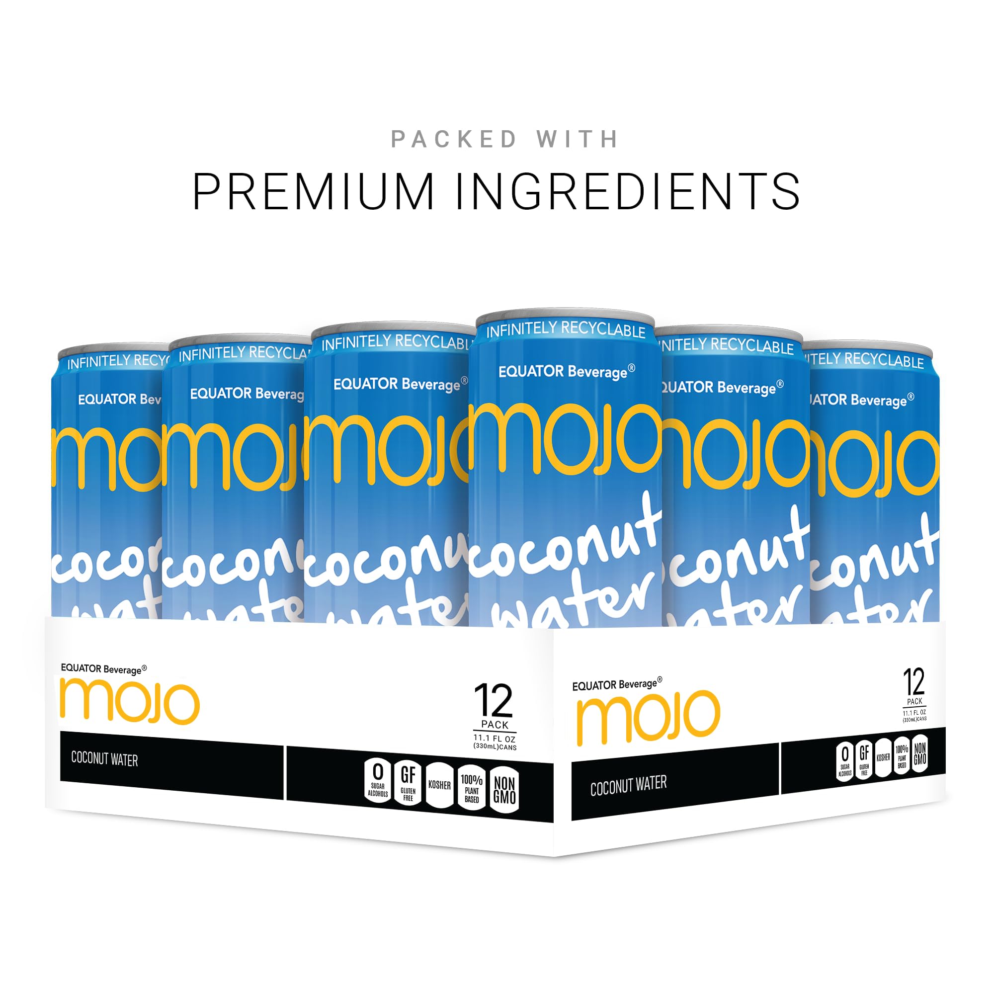 EQUATOR MOJO pouring into glass demonstrating refreshment and ready-to-drink ease