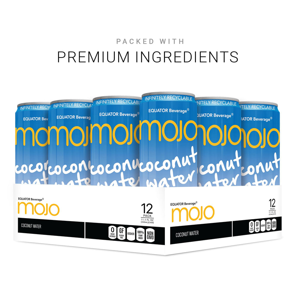 EQUATOR MOJO pouring into glass demonstrating refreshment and ready-to-drink ease