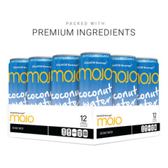 EQUATOR MOJO pouring into glass demonstrating refreshment and ready-to-drink ease