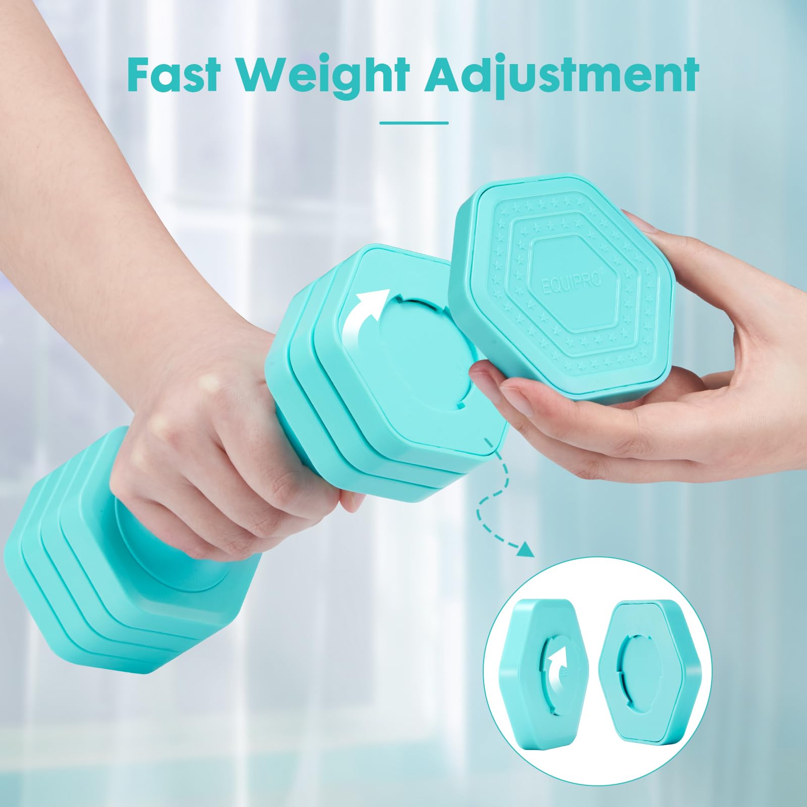 equipro stored neatly on a shelf highlighting portability and space-saving benefit