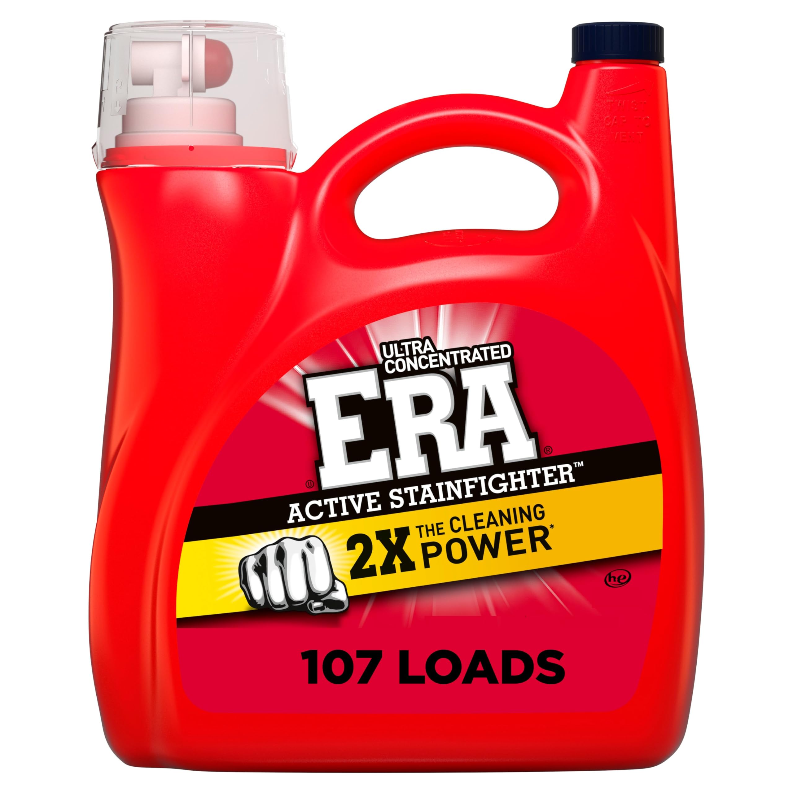 Era front bottle showing label and volume for powerful stain removal
