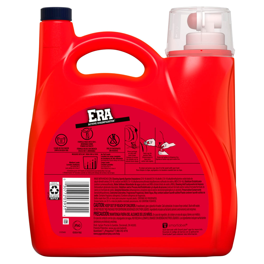 Era bottle on laundry room counter portraying convenience and savings