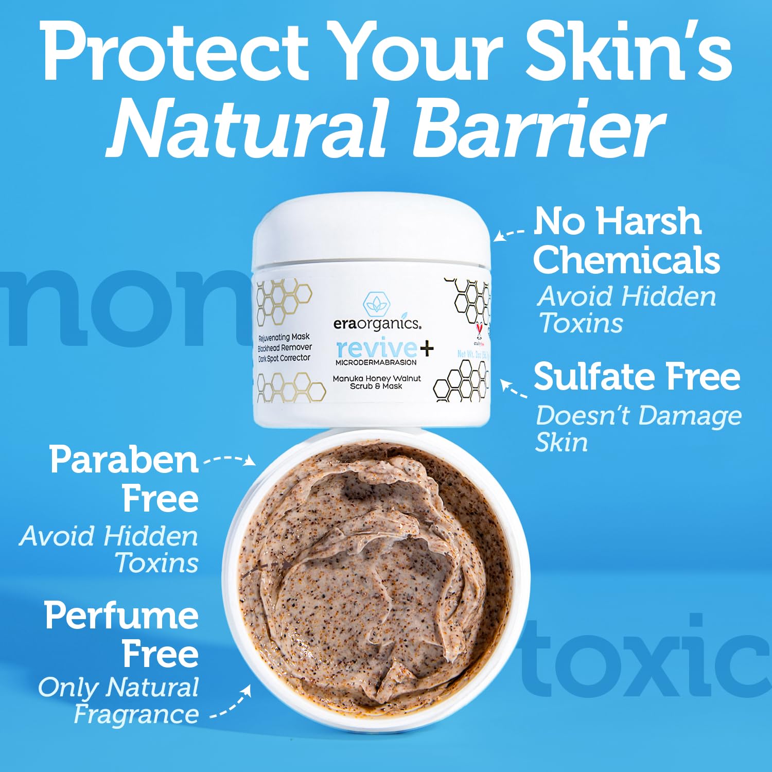 Era Organics product on hand demonstrating amount needed and easy application