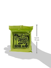 Ernie Ball strings on electric guitar in performance setting for reliable tone