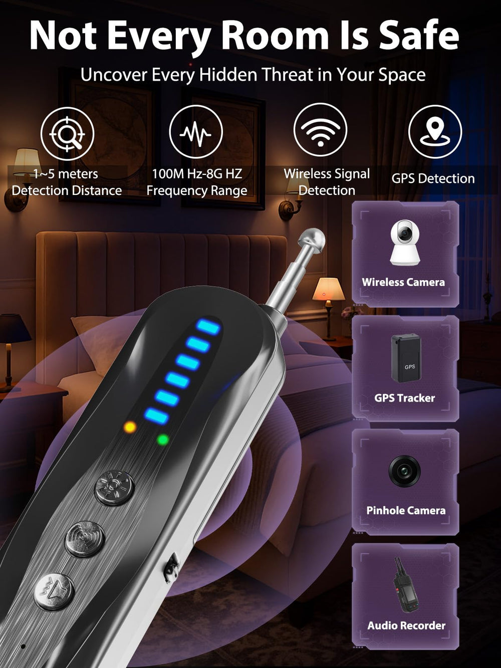 ERYITRDK extended antenna during RF sweep for wider signal detection benefit