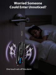 ERYITRDK hanging on door handle as anti-theft alarm to alert on entry