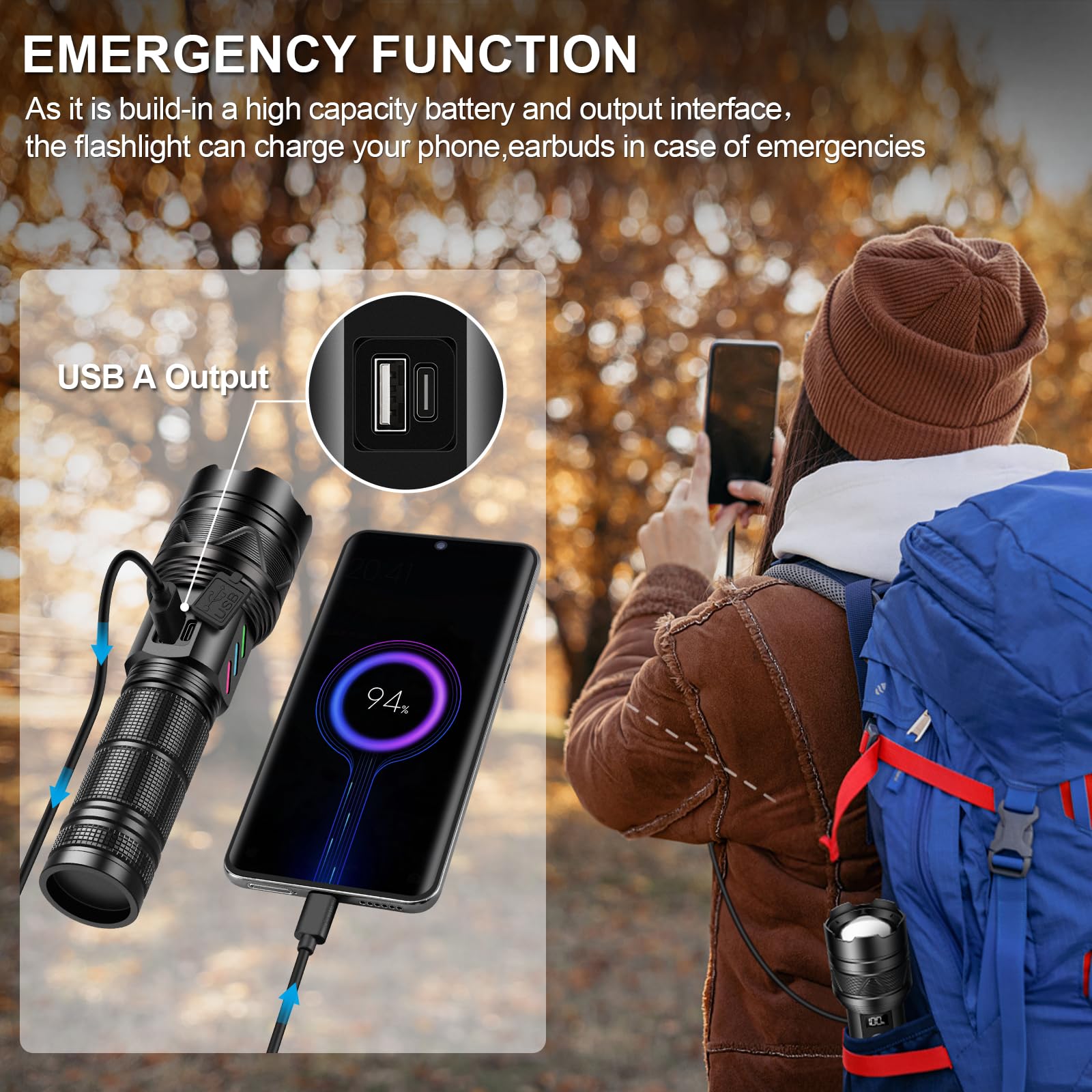 Esgreen mini 365nm UV light held in hand for quick inspections and leak detection benefit