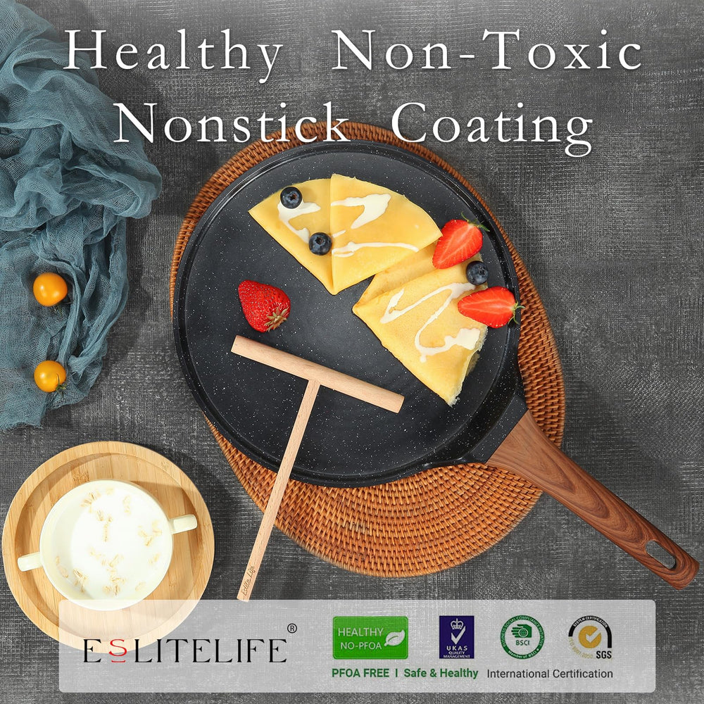 ESLITE LIFE stay-cool bakelite handle close detail showing grip comfort and safe handling
