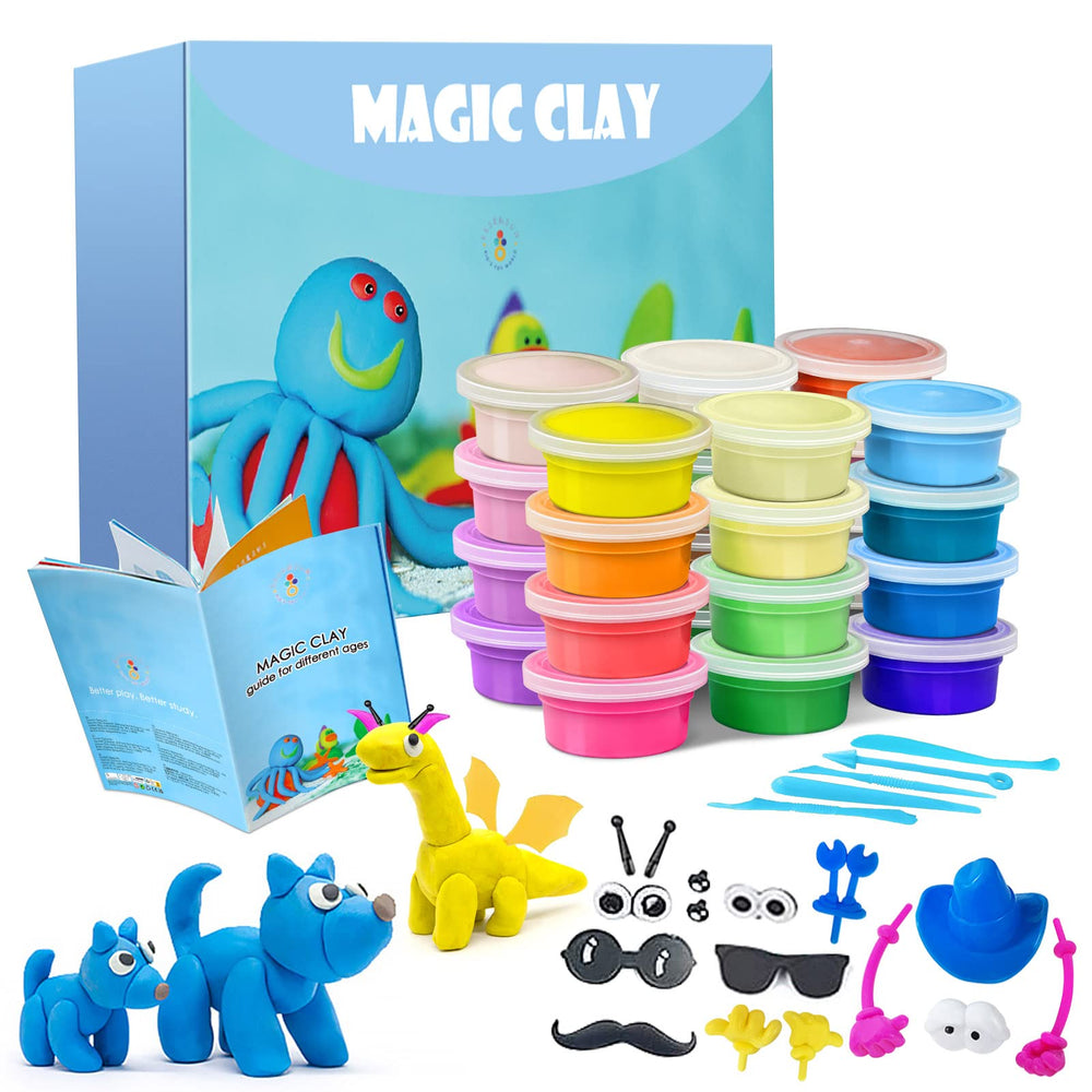 ESSENSON front packaging showing 24-color kit and contents for creative play
