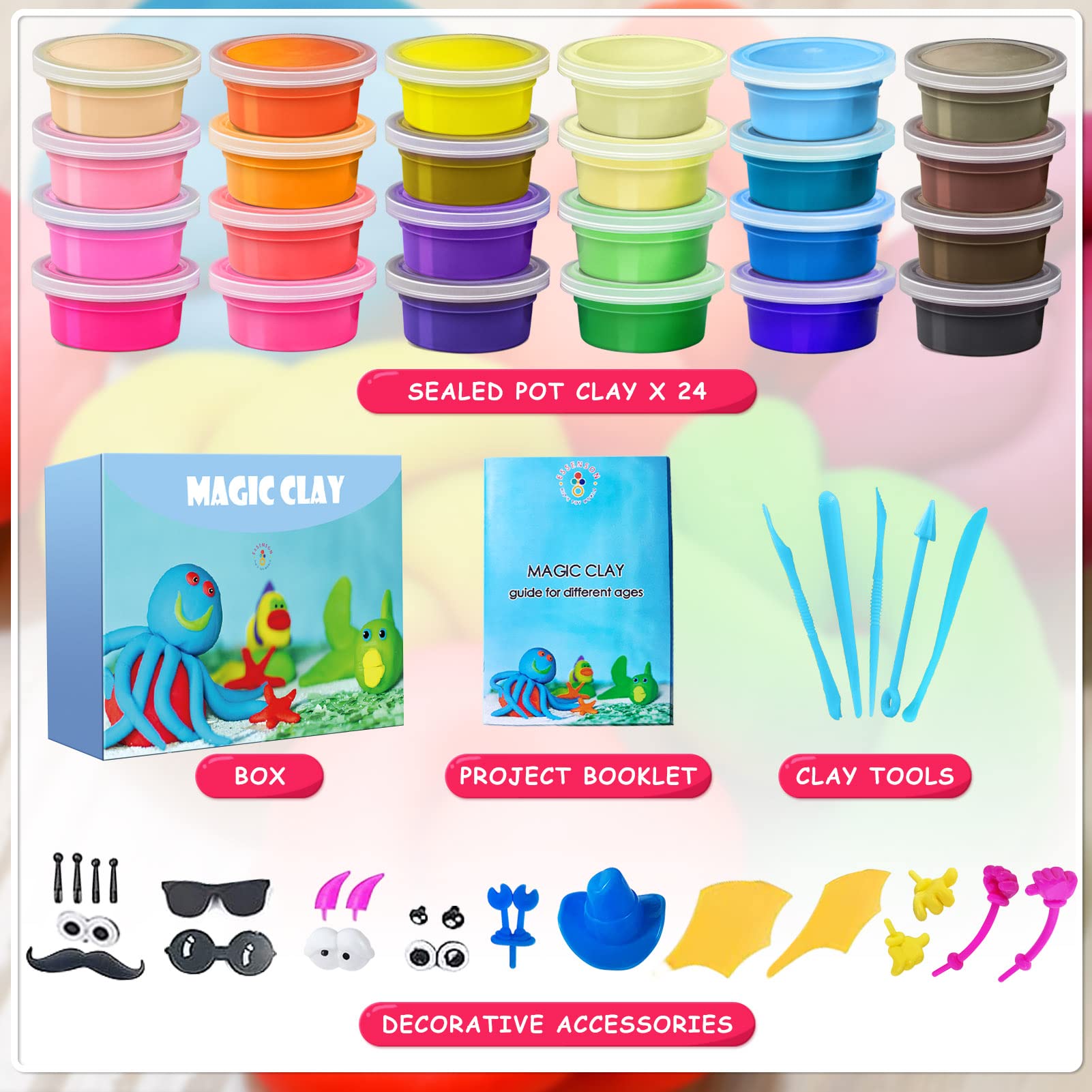 ESSENSON arranged individual color tubs illustrating tidy storage and color choice